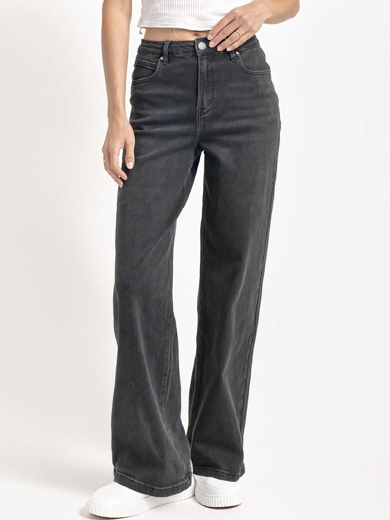 Petite Mid Rise Stretch Denim Jeans