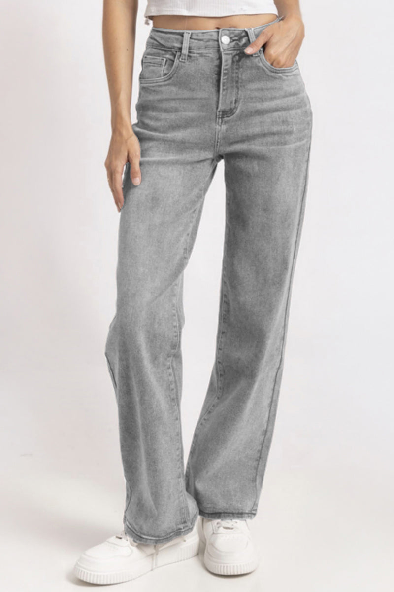 Petite Mid Rise Stretch Denim Jeans