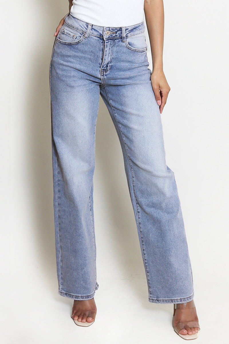 Petite Mid Rise Stretch Denim Jeans