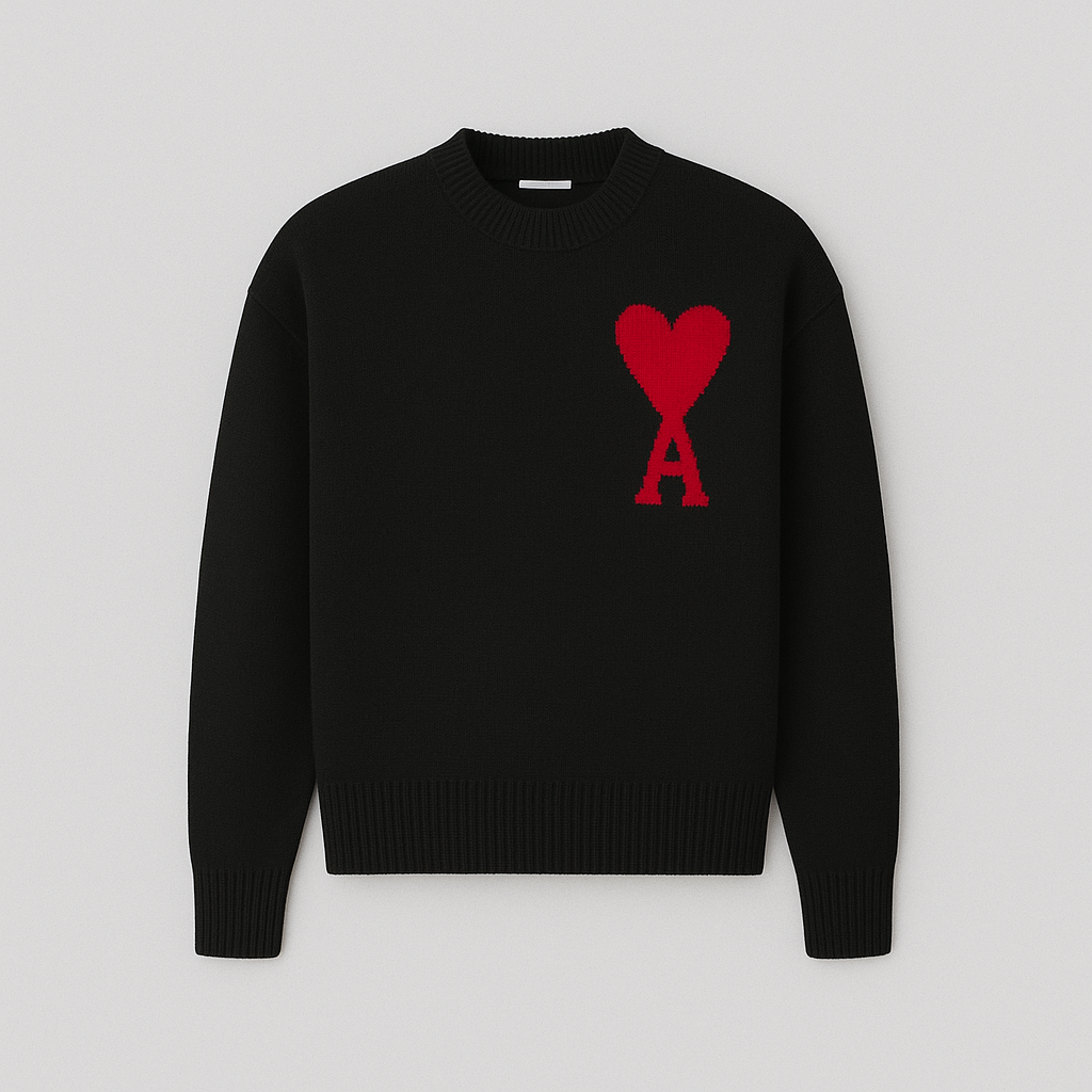 Amaria Sweater | Heart & Letter Detail