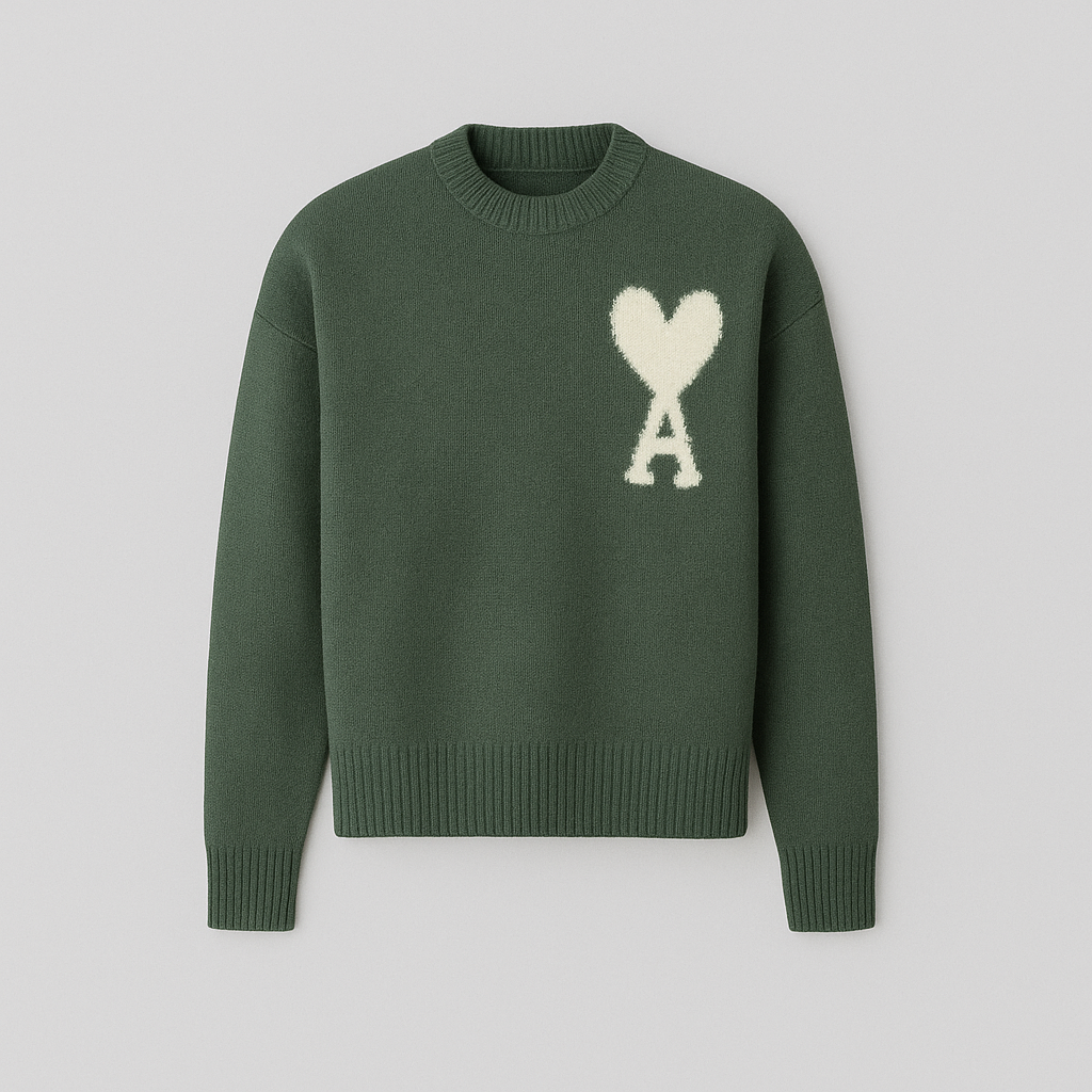 Amaria Sweater | Heart & Letter Detail