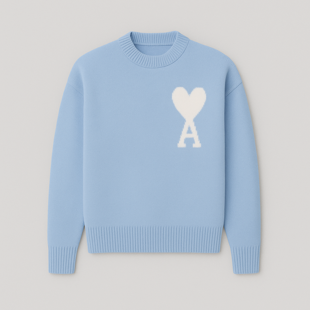 Amaria Sweater | Heart & Letter Detail