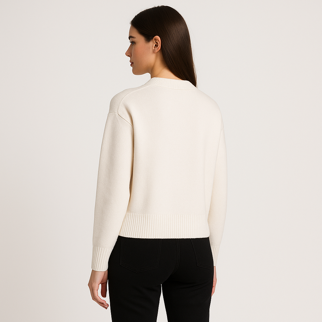 Amaria Sweater | Heart & Letter Detail