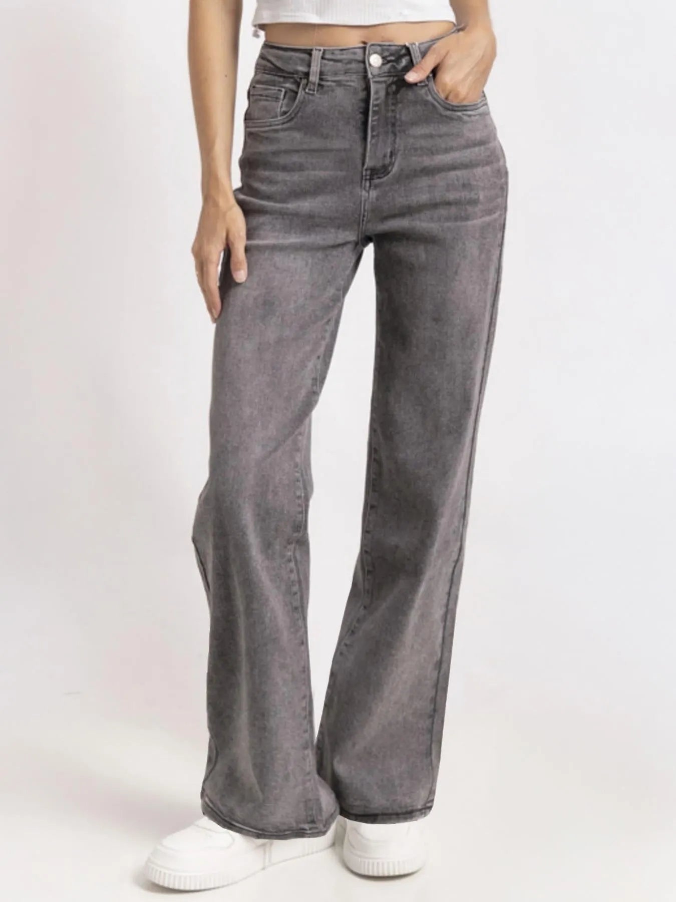 Petite Mid Rise Stretch Denim Jeans