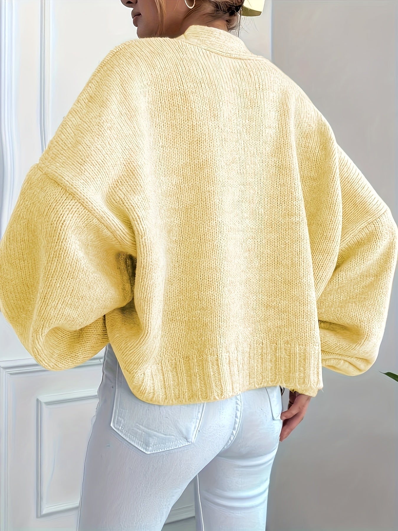 Cozy Knit Button Cardigan | Oversized Fit