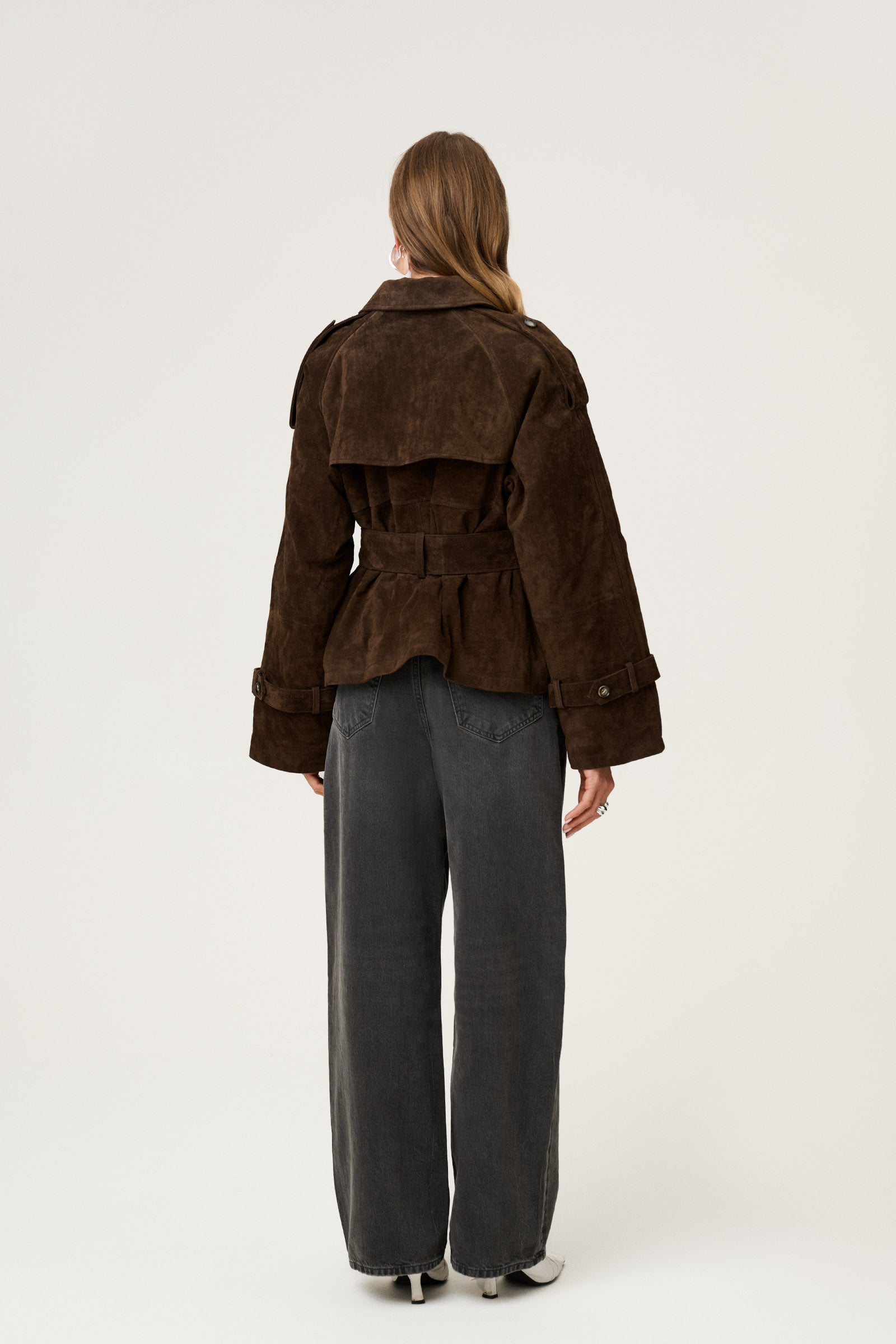 Caza Cropped Trench Coat